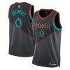Dres Washington Wizards Bilal Coulibaly Nike 2023-24 City Edition Crno Swingman